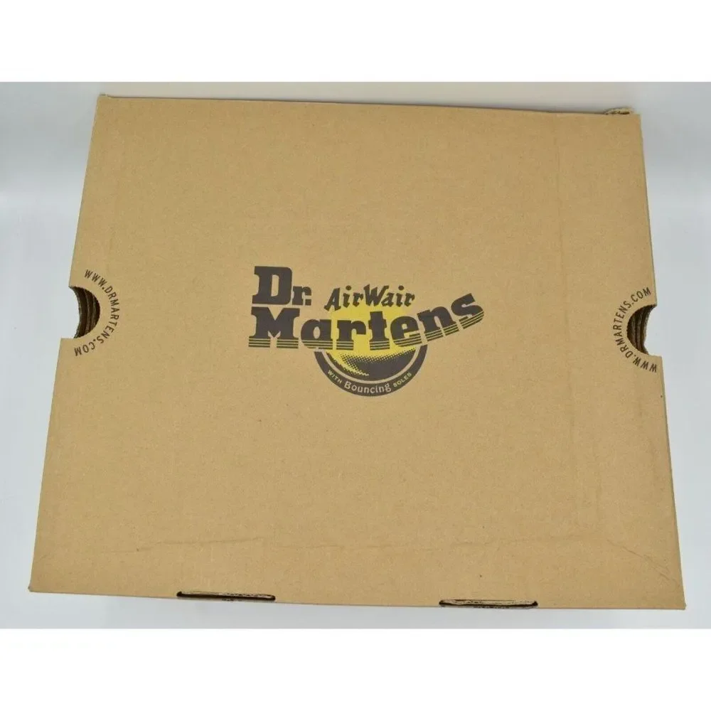 Dr Martens 1460‎ Womens Size 8 Serena Collar Lined Brown Leather Winter Boots